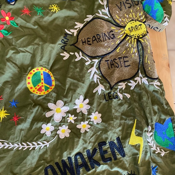 Adidas X Pharrell Williams camp embroidered cotton button up shirt - Picture 9 of 16